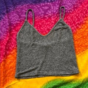 Brandy Melville heather grey ribbed tank